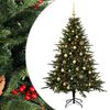 vidaXL Albero di Natale artificiale con palline 120 cm 150 LED