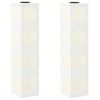 vidaXL Faro LED solare per sentieri 2 pcs Bianco