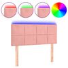 vidaXL Testiera a LED Rosa 90x5x78/88 cm in Tessuto