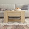 vidaXL Tavolino da Salotto Rovere Sonoma 79x49x41 cm Legno Multistrato