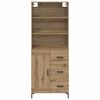 vidaXL Credenza con cassetto Rovere artigianale 69,5 x 34 x 180 cm