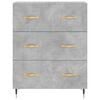 vidaXL Credenza Grigio Cemento 69,5x34x90 cm in Legno Multistrato