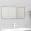 vidaXL Set Mobili da Bagno Grigio Cemento in Legno Multistrato