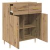 vidaXL Credenza Rovere artigianale 69,5 x 34 x 90 cm Legno multistrato