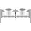 vidaXL Cancello con Punta a Lancia KAMPEN 305 x 100 cm Bloccabile