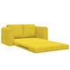 vidaXL Divano letto 60cm Giallo Velluto