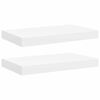 vidaXL Scaffali a Parete 2 pz Bianchi 40x23,5x3,8 cm in MDF