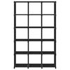 vidaXL Mobile per 15 Scatole a Cubo Nero 103x30x175,5 cm in Tessuto