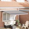 vidaXL Tenda Retrattile Grigio chiaro 300 x 250 cm Tessuto e Alluminio