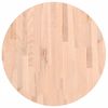 vidaXL Piano per Tavolo &Oslash;60x2,5 cm Rotondo in Legno Massello di Faggio