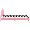 vidaXL Struttura letto per bambini con testata Rosa 90 x 200 cm