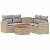 vidaXL Set di divani 6 pz Beige e Grigio Chiaro
