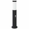 vidaXL Lampada a paletto con sensore 50 cm Acciaio Inox IP44