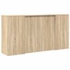 vidaXL Banco Reception Rovere Sonoma 200x50x103,5 cm Legno Multistrato
