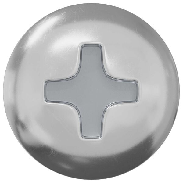 vidaXL Vite 2 pcs Argento M4 x 16 mm Acciaio