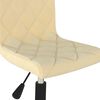 vidaXL Sedie da Pranzo Girevoli 2 pz Crema in Velluto
