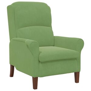 vidaXL poltrona Verde chiaro 76 x 94 x 102 cm Velluto