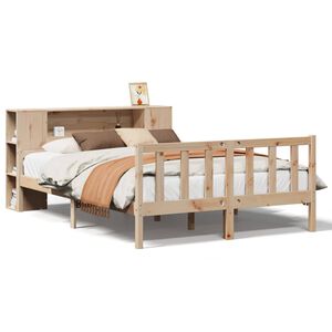 vidaXL Letto Libreria senza Materasso 120x190cm Legno Massello di Pino