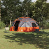 vidaXL Tenda da campeggio Grigio e arancione 475 x 475 x 235 cm