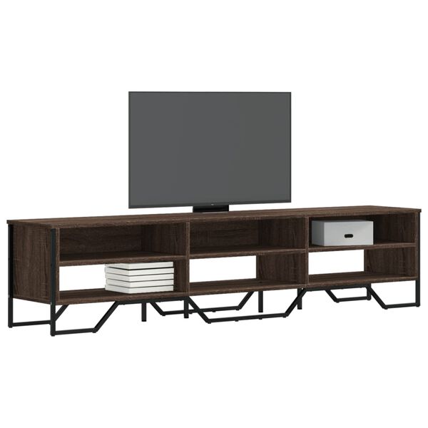 vidaXL Mobile Porta TV Rovere Marrone 180x34x41cm in Legno Multistrato