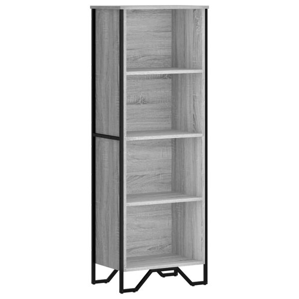 vidaXL Libreria Grigio Sonoma 50x31x137,5 cm in Truciolato