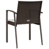 vidaXL Sedie Giardino con Cuscini 6pz Marroni 56,5x57x83 cm Polyrattan