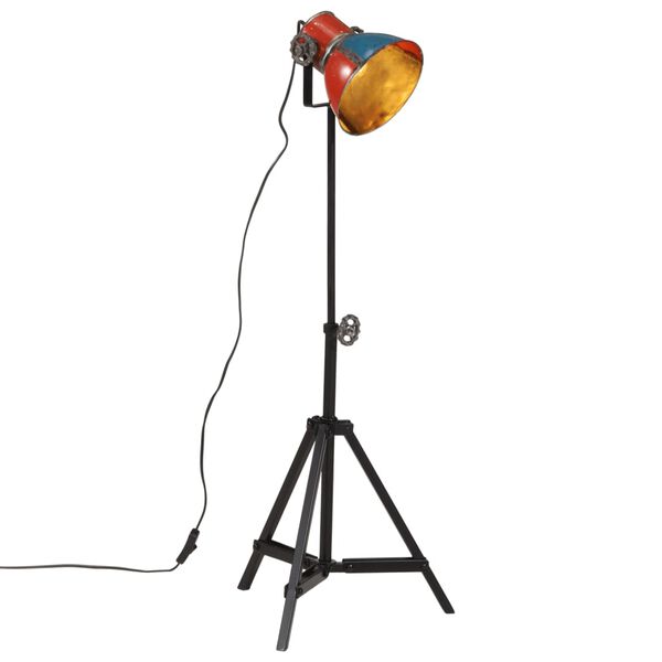 vidaXL Lampada da Terra 25 W Multicolore 35x35x65/96 cm E27