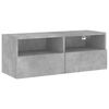 vidaXL Mobile TV a Parete Grigio Cemento 80x30x30 cm Legno Multistrato