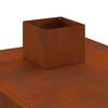 vidaXL Stufa da Campeggio 35x50x60 cm in Acciaio Corten
