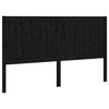 vidaXL Testiera per Letto Nera 205,5x4x100cm in Legno Massello di Pino