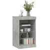 vidaXL Credenza con Luci LED Grigio Cemento 41x37x67 cm