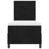 vidaXL Letto a molle con materasso Nero 80 x 200 cm Tessuto