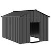 vidaXL Casetta per Cani con Tetto 113x153x101 cm Acciaio Zincato