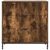 vidaXL Credenza Rovere fum&eacute; 79,5 x 33 x 82 cm Legno multistrato