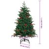 vidaXL Albero di Natale artificiale con 150 LED Verde 150 cm