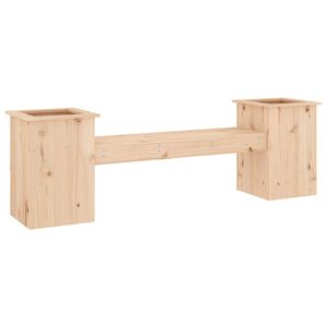 vidaXL Panchina con Fioriera 184,5x39,5x56,5 cm Legno Massello di Pino