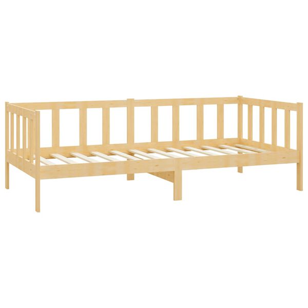 vidaXL Divano Letto con Cassetti 90x200 cm Legno Massello di Pino