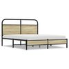 vidaXL Giroletto senza Materasso Rovere Sonoma 160x200cm in Truciolato