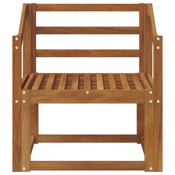 vidaXL Divano da esterno Legno di Acacia Massello Naturale