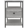 vidaXL Comodini 2 pz Grigio Sonoma 40x42x56 cm in Legno Multistrato