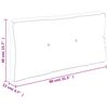 vidaXL Cuscino per Pallet a Quadri Grigi 80x40x12 cm in Tessuto