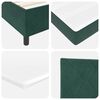 vidaXL Letto a molle con materasso Verde Scuro 140 x 200 cm Velluto