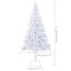 vidaXL Albero di Natale Preilluminato con Palline 210 cm 910 Rami