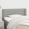 vidaXL Testiera ad Orecchio Grigio Chiaro 103x16x78/88 cm in Tessuto
