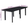 vidaXL Set da Pranzo da Giardino 9 pz in Plastica Antracite