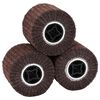 vidaXL Rulli Abrasivi 3 pz Marrone 12 x 12 x 10 cm Fibre sintetiche