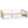 vidaXL Divano Letto a 3 Posti in Legno Massello di Pino 90x200cm