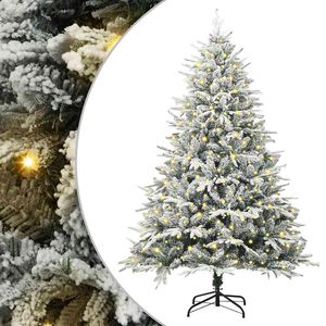 vidaXL Albero di Natale artificiale preilluminato Verde 180 cm