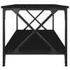 vidaXL Tavolino da Salotto Nero 100x50x45 cm Legno Multistrato e Ferro