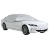 vidaXL Mezza Copertura Auto con Ganci Argento XL